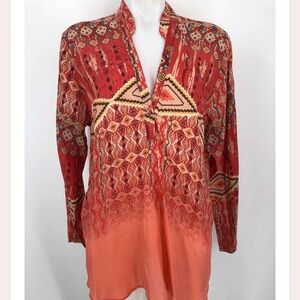Silk Johnny Was Tunic Blouse